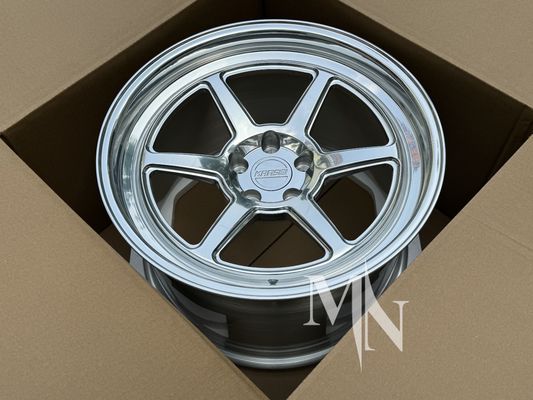 5x114.3 निसान 350Z 370Z के लिए फोर्ज ऑटो पहियों पॉलिश चांदी खत्म