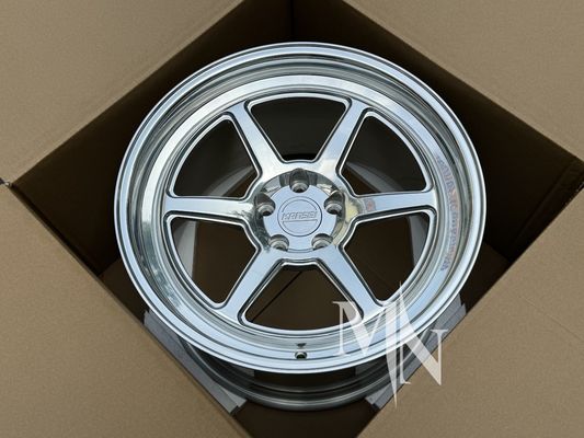 5x114.3 निसान 350Z 370Z के लिए फोर्ज ऑटो पहियों पॉलिश चांदी खत्म