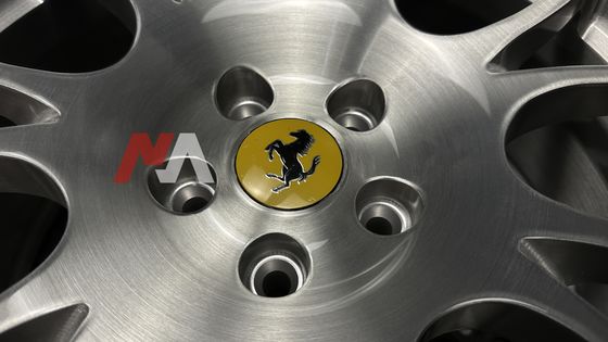 फ़ेरारी F430 जाली पहिये ब्रश किया हुआ स्पष्ट फ़िनिश मुख्य जाली RE-01
