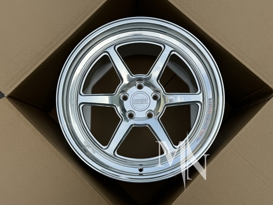 5x114.3 निसान 350Z 370Z के लिए फोर्ज ऑटो पहियों पॉलिश चांदी खत्म